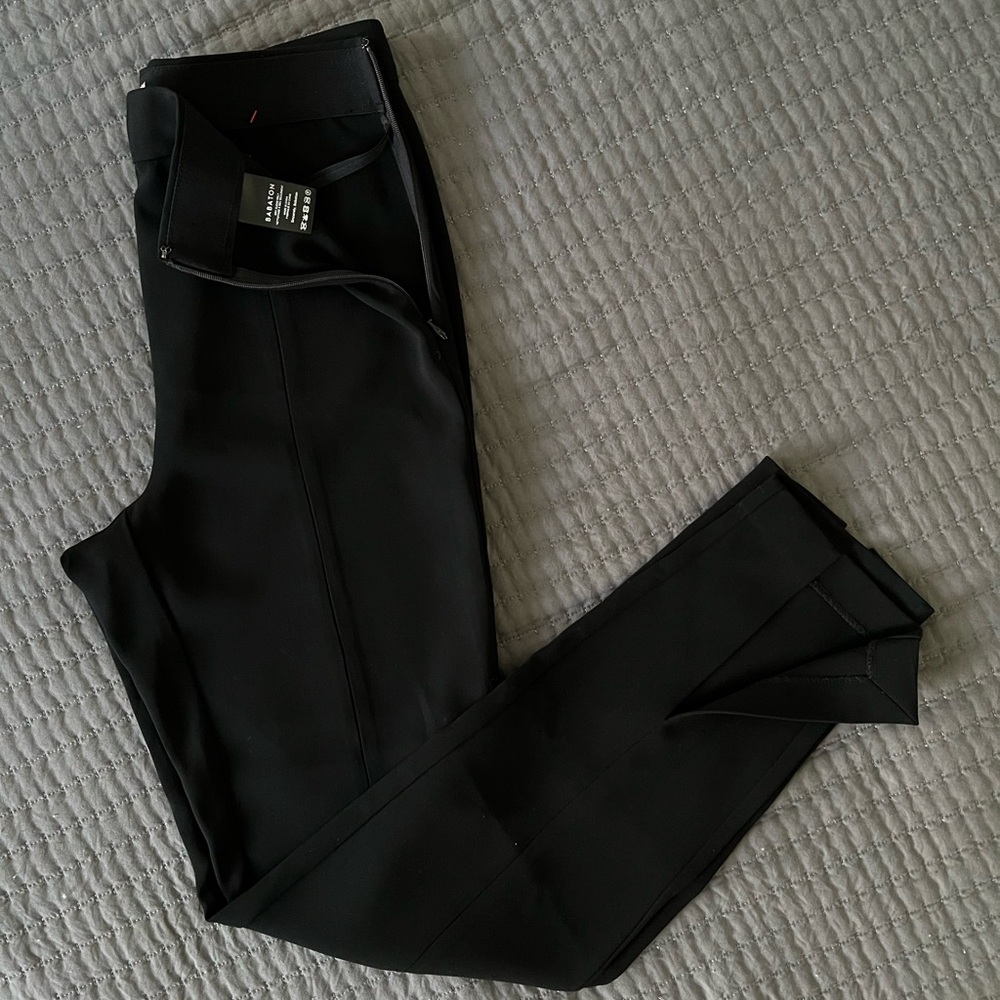 BABATON women’s black suit pants with side zip